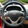 Steering Wheel Covers Black Artificial Leather Hand-stitched Car Cover For I30 2009-2011 Elantra Touring 2010 2011 2012