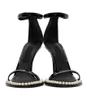 Элегантные сандалии Keira Sandals Женщины высокие каблуки из искусственного пирожного украшены с черной патентной кожаной вечеринками.