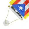 Puerto Rico Mini flaga Banner 10x15 cm Premium poliester proporczyk z przyssawką do dekoracji drzwi do domowego biura