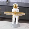 Figurine decorative ERMAKOVA Nordic Creativo Astronauta Figurine Porta Chiave Vassoio decorativo Ornamenti per il desktop Decorazioni per il soggiorno di casa 906