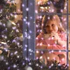 Julekorationer Laser Snowflake Projector Outdoor LED Waterproof Disco Lights Xmas Home Garden Star Light Navidad Decoration