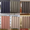 Lmitation Linen Waterproof and Mögel Proof Dowch Curtain Pink Thicked Anti-Mold Suit Free Perforated Partition Curtain 20220903 D3