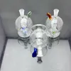 Glass pipe Oil Burner bong hookah Smoking New hand-made Panlong glass water bottle sending pot accessories