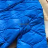 Women's Down Parkas Garaouy 2022 Blue Parkas Women Fashion Argyle Vintage Coats女性エレガントなポケットヴィンテージコットンジャケットシックアウトウェアトップT220902