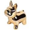 Objetos decorativos Figuras jieme moderno simples e criativo pequenos ornamentos de cães dourados de casa decoração artesanato de quarto móveis de animais t220902