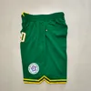 Shorts da baseball 1987 All Star Green Running Sports Abiti con tasche con cerniera dimensione s-xxl mix match ordine di alta qualit￠