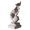 Декоративные предметы статуэтки jieme молчание - золотая фигура, ремесла