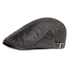 Berets CNTANG Marke Retro Baskenmütze Casual Sonnencreme Klassische Baumwollkappe Herren Sommer Outdoor Vielseitig Mode Flacher Hut Einstellbar