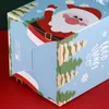 Gift Wrap Christmas Candy Box Bag Birthday Party Favor Box Cake Box Presentlådor Juldekoration Tecknad Xmas Apple Packing Paper Boxes DBC VT1143