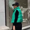 Women's Down Parkas Ardm Casual Thick Warm Auturn Winter ET Vest Women quiltade Crop Coat Green Double-Sided Street Down Cotton Top Outwear T220905