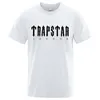 Trapstar London Letter Printed Men T Рубашки дышащие негабаритные короткие рукавы.