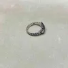 Designer di gioielli di moda Anello con diamanti bianchi neri Anelli con diamanti da donna e da uomo placcati in platino di alta qualità227h