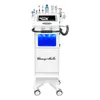 10 en 1 machine de microdermabrasion RF machine de levage de la peau du visage hydro oxygène machine de dermabrasion sèche humide