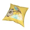 Juego de fundas de almohada de 4 estampado de pájaros, cojín decorativo Ers para sala de estar, sofá, dormitorio, casa de campo, decoración del hogar, 18 "X 18" Bdesybag Amue0