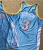 Embroidery Retro Basketball Jerseys Carmelo Anthony Drexler Jason Iverson Dikembe Mutombo Stephen Curry Allen Iverson Clyde Williams Tim