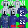 Argentine Soccer Jersey Romero Special 22 23 Di Maria Football Shirts 2022 2023 DYBALA LO CELSO Maradona Men Kids Kit Uniforme Pr￩ Match Long Mancheur Top Player Fans