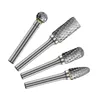 8-PCS Węglacz podwójne ziarno Plik obrotowy Tungsten Stalowe groove Zestaw Głowicy Milking metalowy Polerowanie