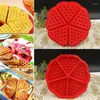 Bakvormen 1 st-stick anti-stick voedselkwaliteit siliconen wafel schimmel diy keuken bakware cake mal makers voor branderdecoratie gereedschap