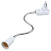 Lamp Holders Jiguoor E27 Light Bulb Holder Flexible Extension Converter Switch Adapter Socket EU Plug