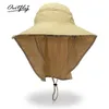 Boinas folhas femininas Big Brim Beach Hat Ladies Summer UV Protection Sol Sof With Neck Guard Casual dobrável Viagem Bucket