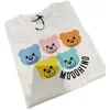 Baby Designer Kid T-shirts Summer Girls Boys Fashion Tees Children Kids Casual Tops Trendy Bear Printed T Shirts 5 color bear high quality