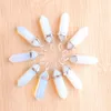 Natural Opal Stone Pendants For Necklace Jewelry DIY Making Pendulum Hexagonal Point Reiki Jewets Gifts N3031