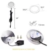 Lámpara de pared AIBOO luz Led para debajo de gabinete blanco redondo 3/4/6/8/12 Kit de iluminación Puck Interruptor táctil atenuador y enchufe para luces de mostrador