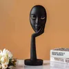 Oggetti decorativi Figurine JIEME Stile nordico Carattere astratto Maschera Pensatore Creativo Decorazione scrivania Soggiorno Decorazione portico T220902