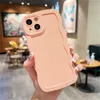 Mode -Süßigkeiten -Farbwellenrahmen Schockdelie -Hüllen für iPhone 13 12 11 Pro Max X XR XS MAX 7 8 6 Plus SE 2020 Soft TPU Cover