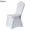 50 pcs / lot chaise de mariage couvre spandex housse extensible pour restaurant banquet el salle à manger fête couverture de chaise universelle decorati279x