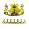 Party Favor Crown Headwear Children Festival Props King Crowns Head Hoop Party Perform Princess Queen Diadema Hair Prydament 4 75JD L1 DHF7Y