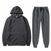 Men's Tracksuits 2022 Fashion Brand Solid Color Suit Men's Hooded Sweater Sports Pants Cover And Women's High Quality -selling