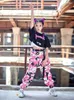 Bühnenbekleidung Kindertag Jazz Dance Hip-Hop Camouflage Overalls Hosen Anzug Mädchen Sommer Tide Modern Hip Hop Rave Clothes DN11818