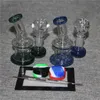 Heady Glass Bongs Hookahs Water Pipes Oil Dab Rigs 14 Kvinna med skål eller kvarts Banger Silicone Container Mat Dabber Tool