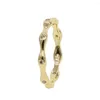 Eheringe Lucky Eye Form Gold Farbe 2023 Top Qualität Fabrik Großhandel Engagement Eternity Band Kreis Mode Minimal Ring
