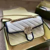 Abendtaschen 2022 Frühjahr neue Marmont Super Mini Chain Bag Messenger Designer Leder One to Handtaschen