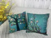 Pillow Case Set Of 4 Spring Bird Tree Throw Ers18X18 Inch Decorative Couch Cases Cotton Linen Square Cushion Ers For Livi Carshop2006 Amdeu