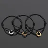Luxury jewelry designer ladies bracelet Men ladies lucky bracelet four leaf flower concave point color rope adjustable 11