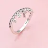 CZ Diamond Love Heart Pendant Wedding Ring Vrouwen 925 Sterling Silver Gift Sieraden voor Pandora verlovingsringen ingesteld met originele doos