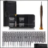 Vanliga verktyg Mini Precision Skruvmejseluppsättning 25 I 1 Electronic Torx Opening Reparations Tools Kit för telefonkamera Watch Table Homeindustry Dhaxm