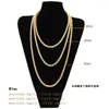 Chains 2022 Men's Hip-hop Jewelry 1 Row Alloy Necklace All Water Single European And American