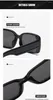 Солнцезащитные очки винтажный прямоугольник 2022 Женщины Чистые чайные квадратные очки для мужчин дизайнерские очки de sol muje uv400