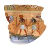 Шарфы 2022 Полиэфир Бандана Магический Нейсейфарф мужская шарф Древний Египет с египетскими богами и фресками фараонов иероглифий