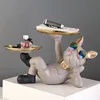 Dekorative Objekte Figuren ERMAKOVA Bulldogge Tier Cool Dog Statue Skulptur Wohnzimmer Schlafzimmer Dekor Home Interior Dekoration Zubehör 220902