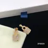 Projektant wisiorek zamek miłosne kolczyki naszyjniki moda złoty srebrny zestaw aukra naszyjnik dla mężczyzny kanał biżuterii opcje bez pudełka