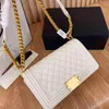 CC Bag Shopping Bags Womens Classic Boys Girls Flap High Quality Lambskin Quilted Diamond Gold Metal Hardware Chain Shoulder Crossbody Desig