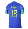 Jogador Vers￣o 2022 2023 Jerseys de futebol do Brasil Paqueta Coutinho Camisas Firmino Camiseta de Futbol 22 23 Richarlison Vini Jr Antony L.Paqueta Pele Casemiro