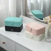 Sieradenzakken 2022 Portable Box Organizer Display Case Travel Pu Leather Storage Earring Boxes Juweliers Joyero
