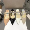 Lady New Style Slipper Высококачественные туфли на высоком каблуке Fashion Wedding Party Сандалии на высоком каблуке Уличные тапочки Элитный бренд Classic Fashion Sandal