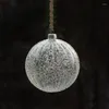 Partydekoration 2pcs/Packdurchmesser 6 cm 8 cm 10 cm Oberfl￤chenchips transparent gestreifte Glasball Home Weihnachten Hanging Globe Anh￤nger